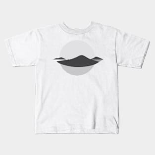 abstract grayscale landscape Kids T-Shirt